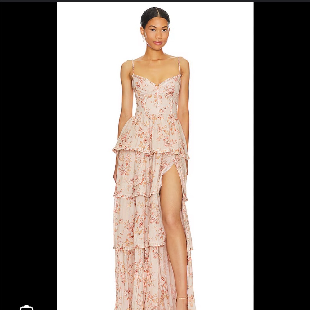 REVOLVE Caterina Gown in Cedar Rose Print - V. Chapman / Size 4